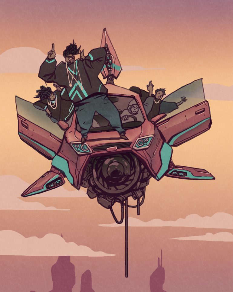 Illustrationen von Kenny Kong - Eine Hommage an die Hip Hop Kultur