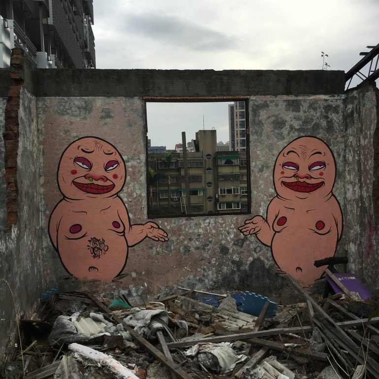 Streetart aus Taiwan - Mr. OGAY