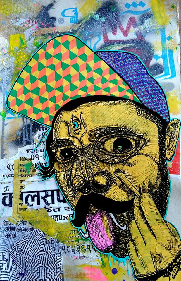 Streetart Nepal SadhuX