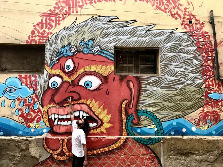 Streetart Nepal SadhuX