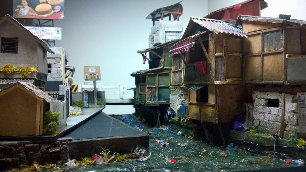 Slums in Manila im Miniatur-Format